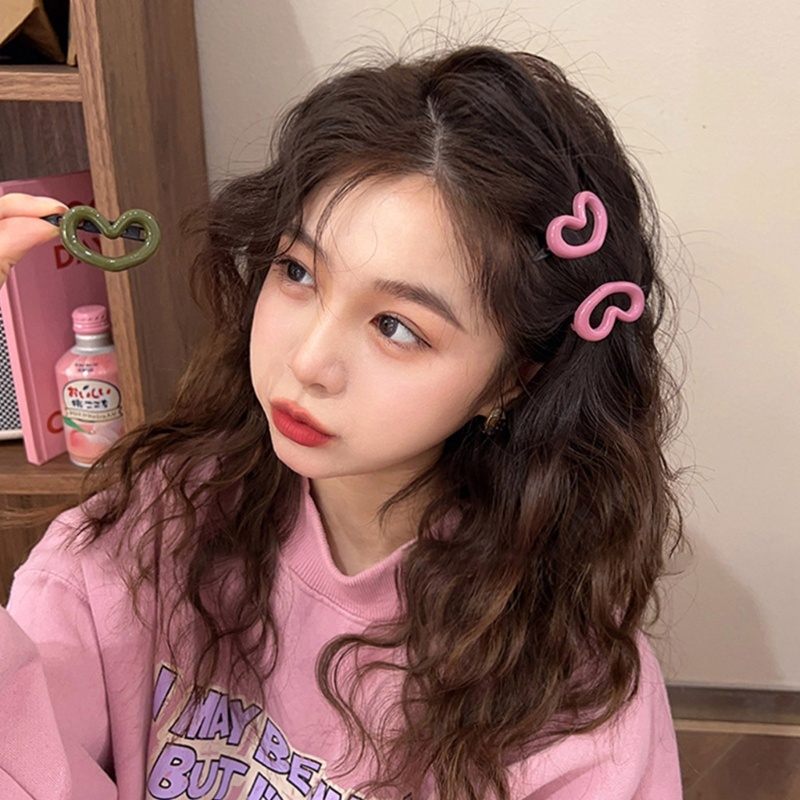 Arin กิ๊บติดผมพลาสติก Y2k รูปหัวใจน่ารัก เครื่องประดับผม แฟชั่น