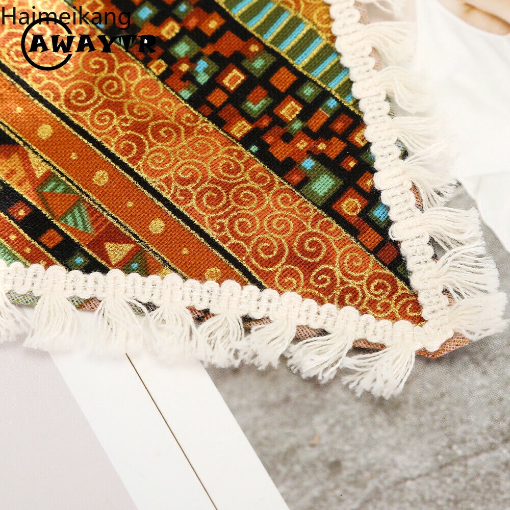Awaytr ใหม่ผ้าโพกหัวผ้าโพกหัวพิมพ์ลายสไตล์โบฮีเมียนสําหรับผู้หญิง