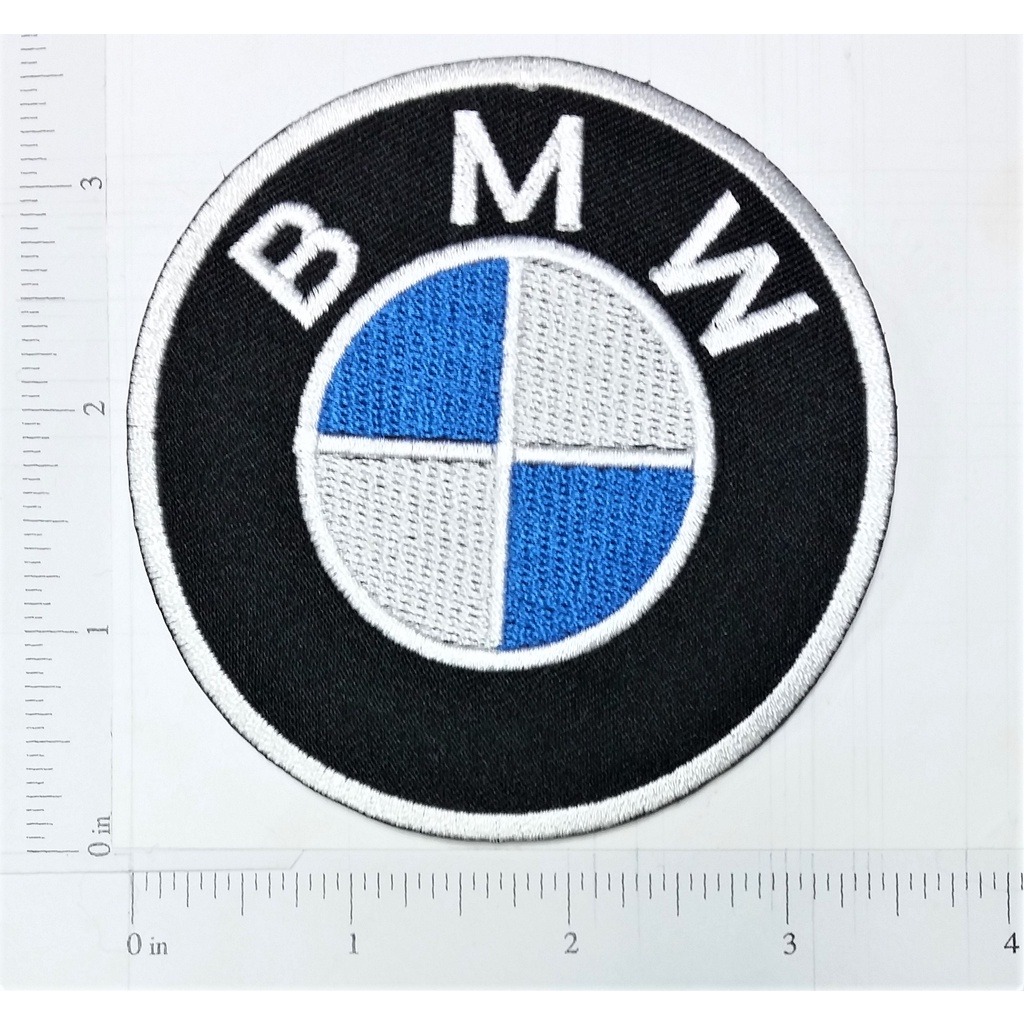 BMW Logo บีเอ็มดับบิว โลโก้ ตัวรีดติดเสื้อ เย็บติดเสื้อ อุปกรณ์ตกแต่งกาย