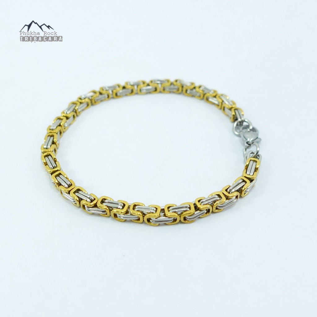 BN33 สร้อยข้อมือ สแตนเลส ลายบาหลี สแตนเลสแท้  สร้อย กำไล สร้อยสแตนเลส ลายโซ่ สองกษัตริย์