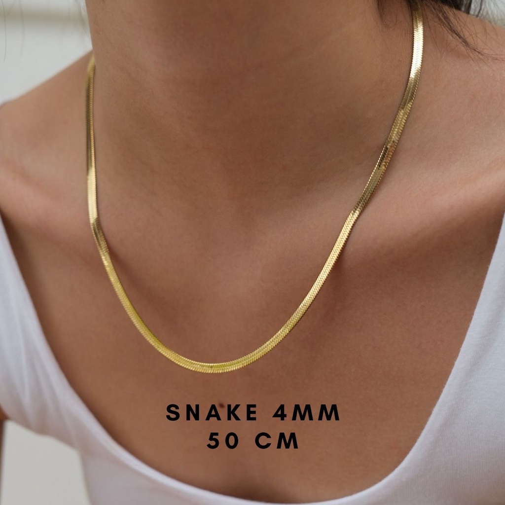 Bemet snake chain 4mm Gold/Silver
