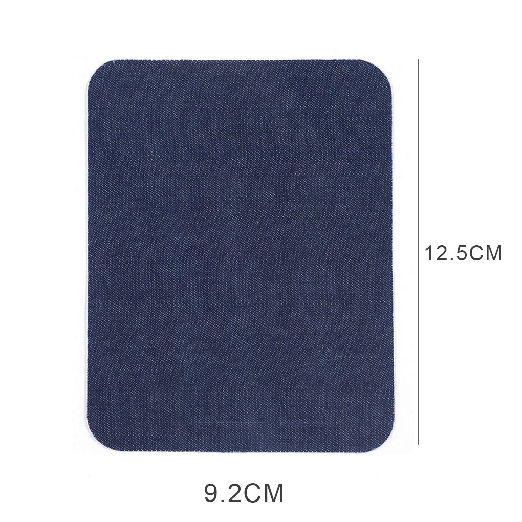 [Biho] 12PCS/Set Denim Patches Heat Transfers Iron on Repair Jeans Elbow Knee Back Patch Clothes Stickers Decoration