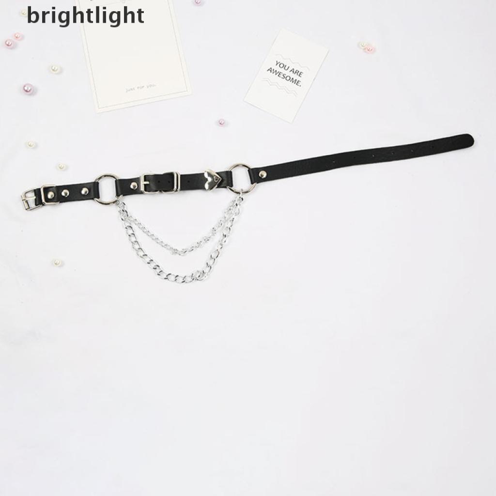 (Brightlight) เข็มขัดโซ่ หนังเทียม สไตล์พังก์ เครื่องประดับ สําหรับผู้หญิง