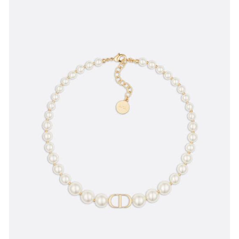 CD 30 Montaigne Choker / Bracelets  สร้อยคอ สร้อยแขน ดิออ สร้อยไข่มุก ประดับจี้ CD งานสวย ภาพงานจริง สายปรับได้