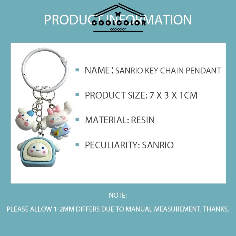 CODSanrio การ์ตูน Ins สไตล์ Keyfob สร้างสรรค์ของขวัญน่ารักส่วนบุคคลจี้กระเป๋าเป้สะพายหลังส่งจากไทย