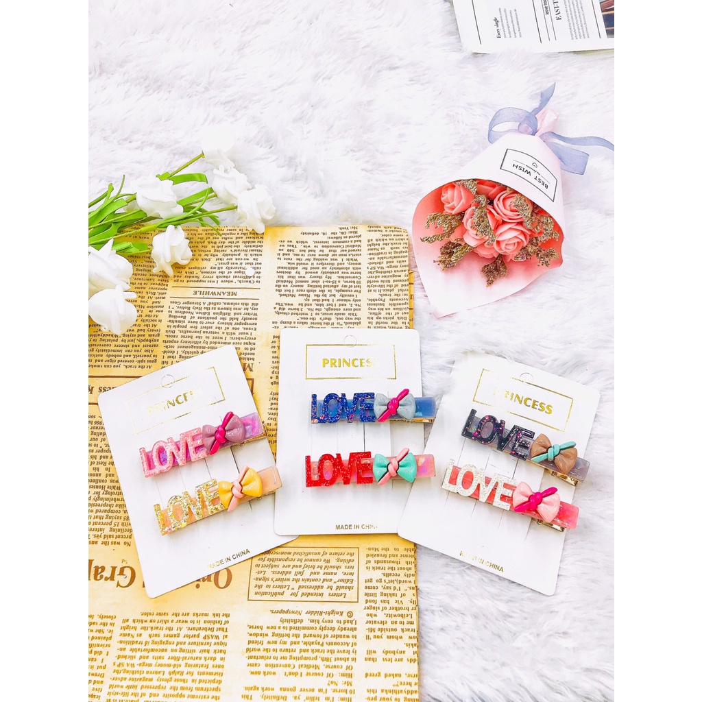 DIY Market กิ๊บแผง กิ๊บเกาหลี งานแฮนด์เมด (1ชิ้น/6ชิ้น) สุ่มสี/สุ่มแบบ  E136 ver.1
