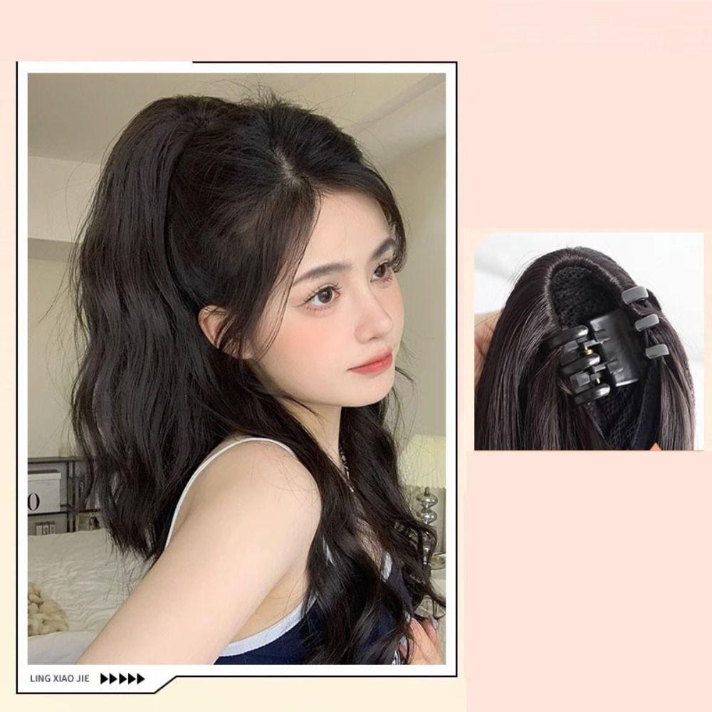 Dealshop วิกผมหางม้า แบบคลิปหนีบ น้ําหนักเบา ดูเป็นธรรมชาติ สําหรับผู้หญิง