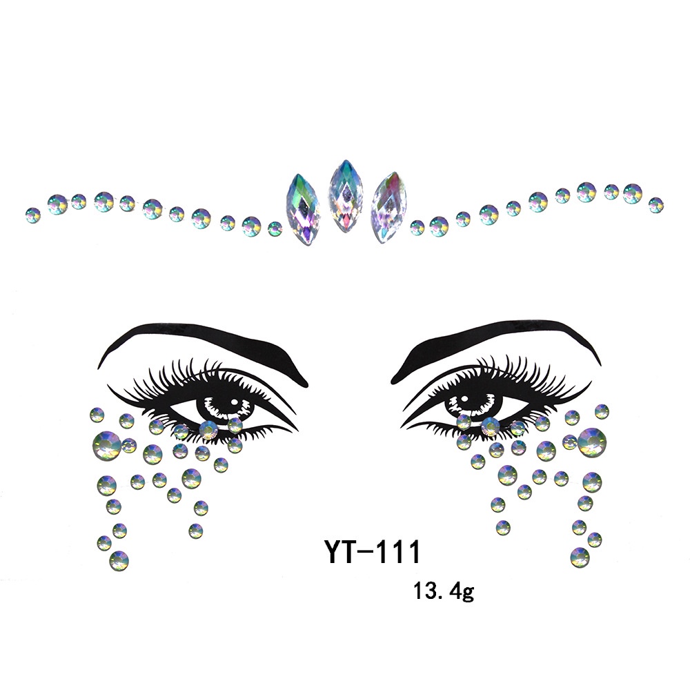 FaceGem คริสตัลใหญ่ ติดหน้า สติ๊กเกอร์ คริสตัล