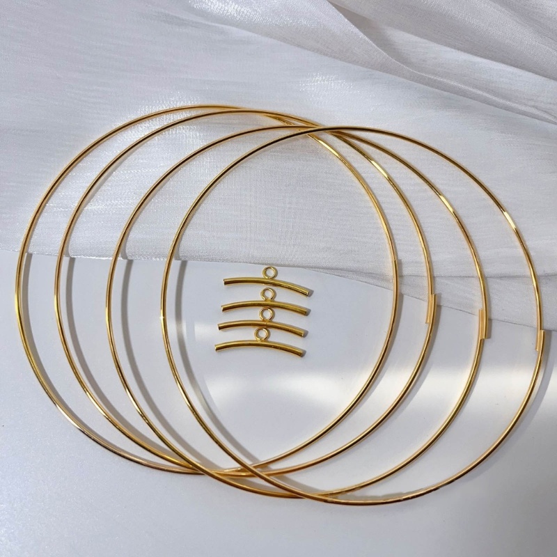 Flgo ห่วงมาคราเม่ 5 ชิ้น สําหรับทําพวงมาลัย ตกแต่ง DIY