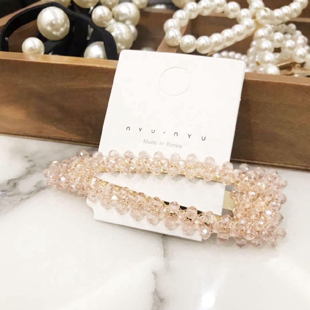 Fulllove กิ๊บเกาหลีกิ๊บติดผมกิ๊บอุปกรณ์เสริมแฟชั่น Crystal Korea Hairpin Hairclip มี8สี รุ่น120