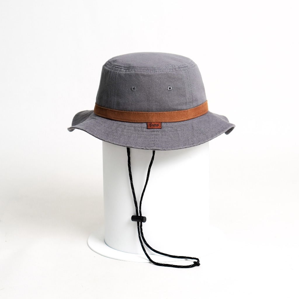G007 Stone Grey หมวกเดินป่า สไตล์สตรีท งาน Cotton Washed ผ้านุ่ม สวย ระบายอากาศได้ดี ใส่สบาย