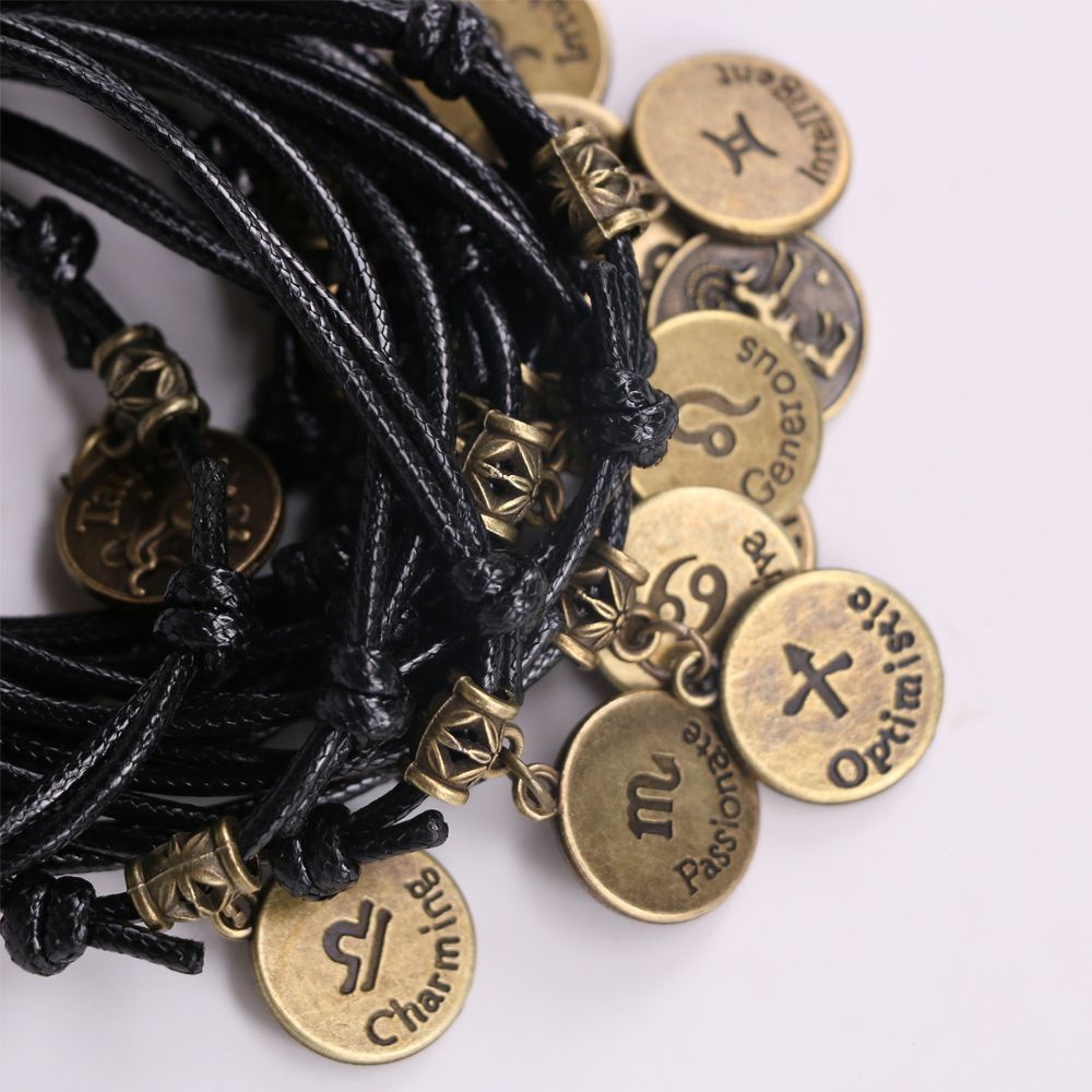 IVORY Ankle Chain 12 Constellations Men Foot Jewelry Anklet Beach Sandal Bracelet Fashion South Personality Foot Chain