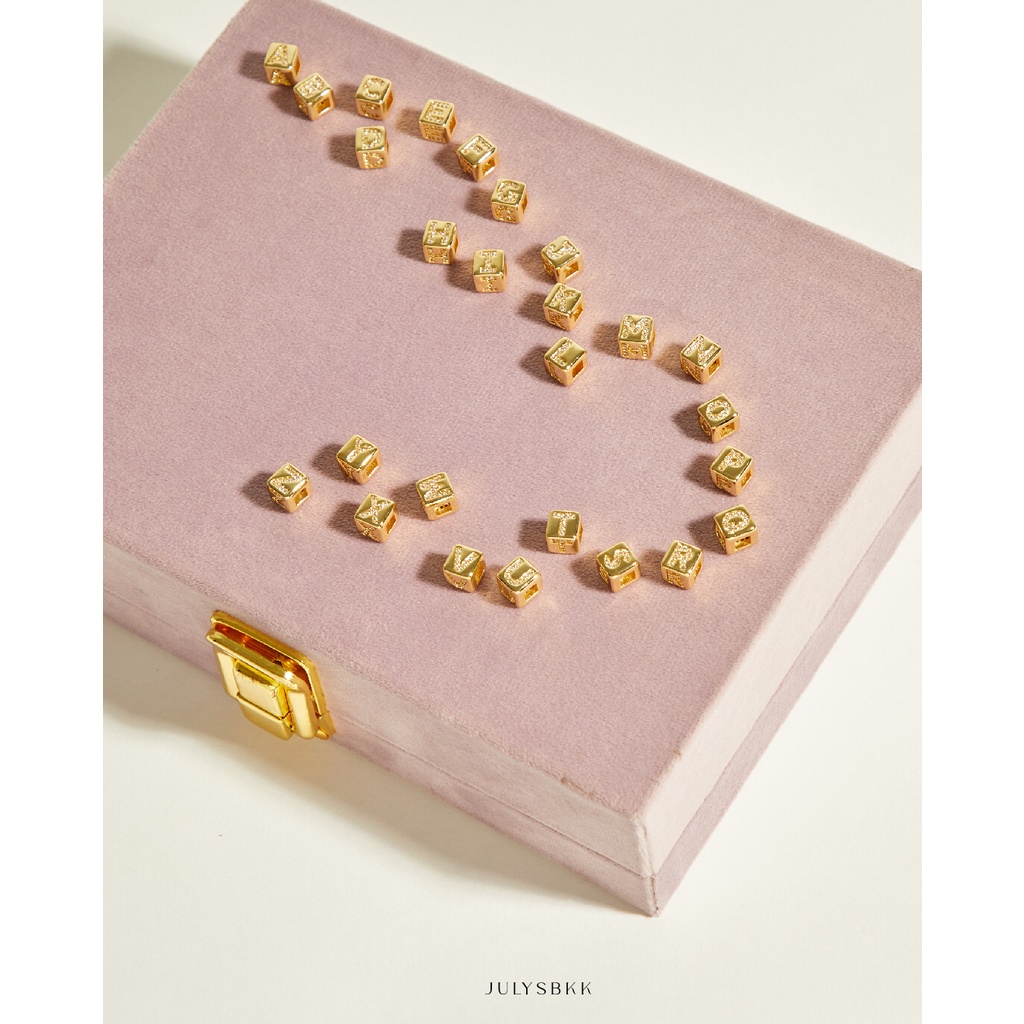 Julys - cube alphabet charms