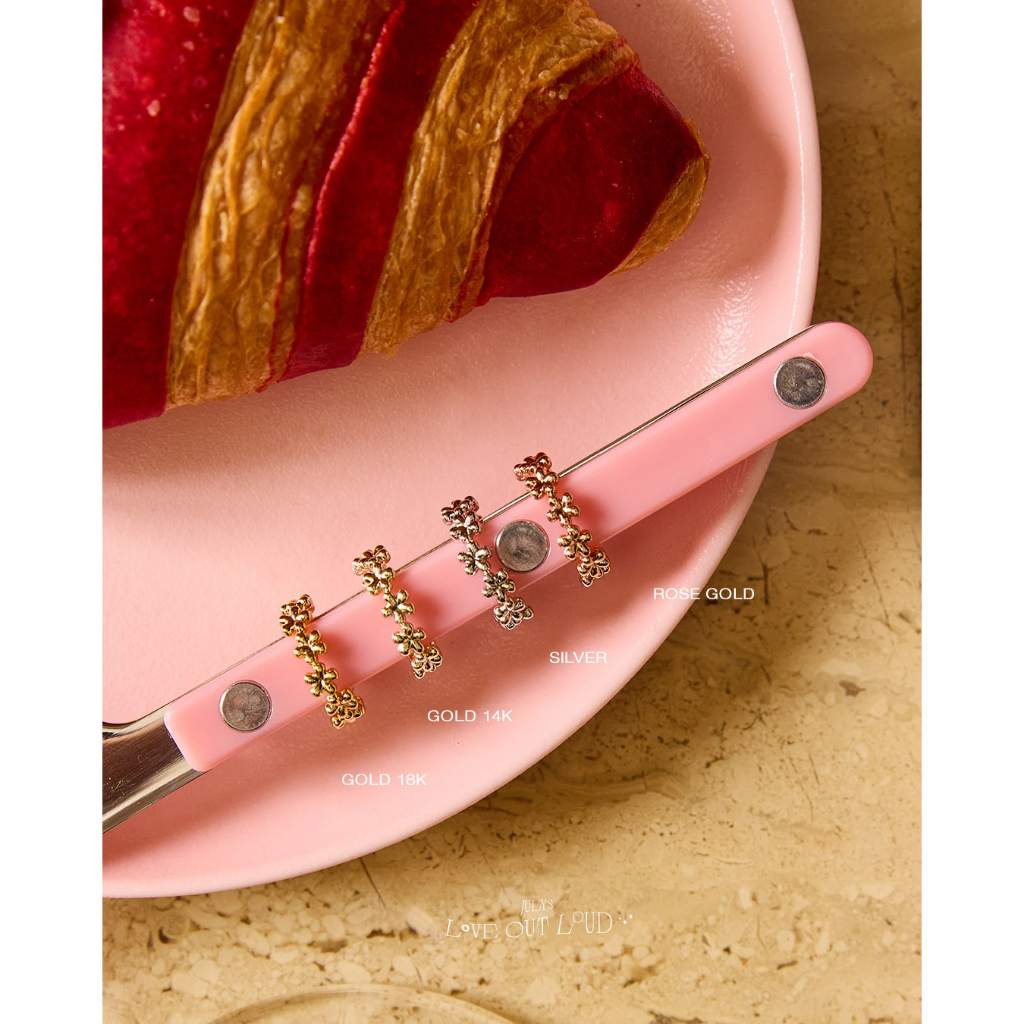 Julys - peony chaplet ear cuff (ราคาต่อชิ้น)