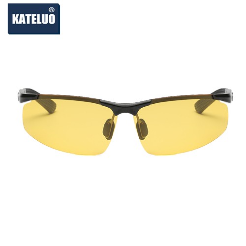 Kateluo 3009 แว่นตากันแดดเลนส์ Polarized มองเห็นที่มืดสําหรับผู้ชายเหมาะกับการขับขี่
