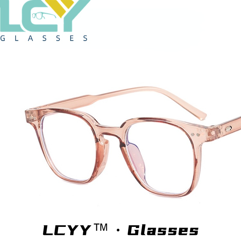 Lcyy2023 ใหม่ แว่นตาแฟชั่น ป้องกันแสงสีฟ้า สไตล์เรโทร สําหรับนักเรียน 5273