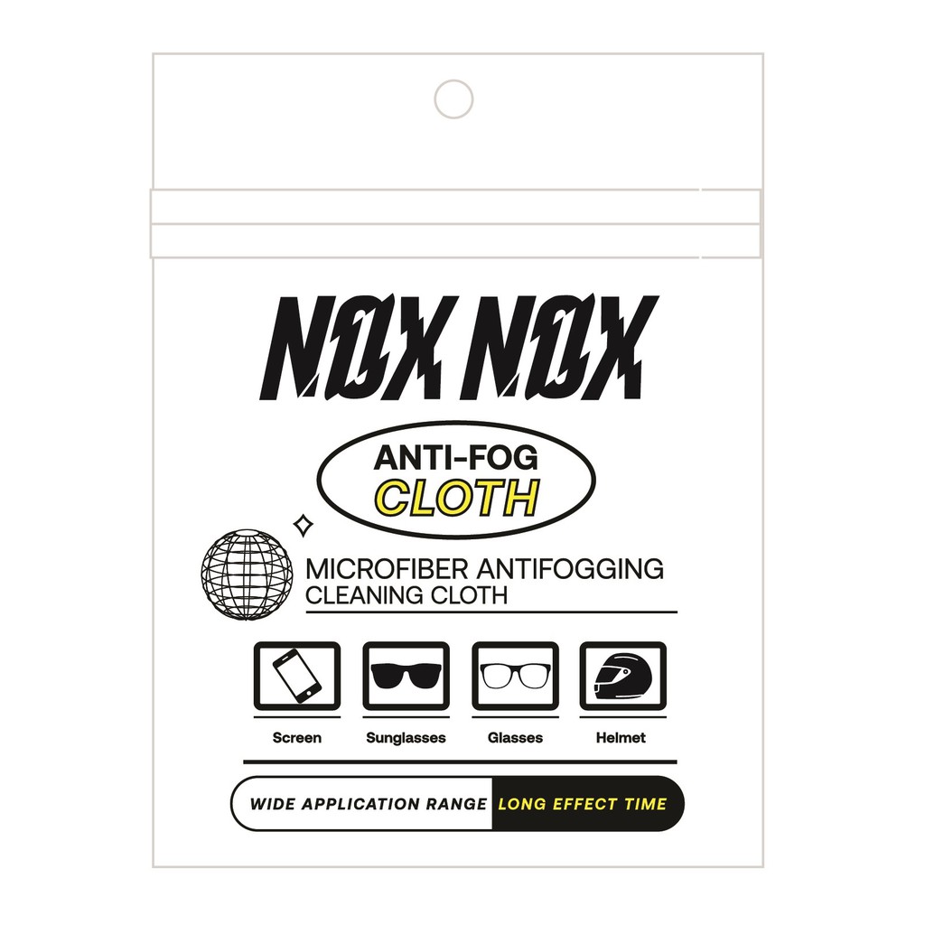 NOX NOX - Anti Fog ผ้าเช็ดเลนส์กันหมอกฝ้า ผ้าเช็ดแว่น ผ้าเช็ดเลนส์ ใส่แมสไม่ขึ้นฝ้า 100%