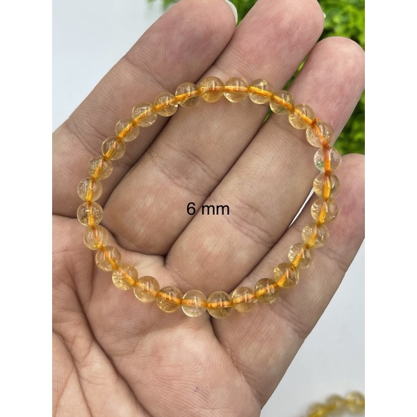 Natural Citrine Round Beaded Bracelet for men and women Yellow Citrine Quartz Bracelet available in 6 mm 8mm 10mm
