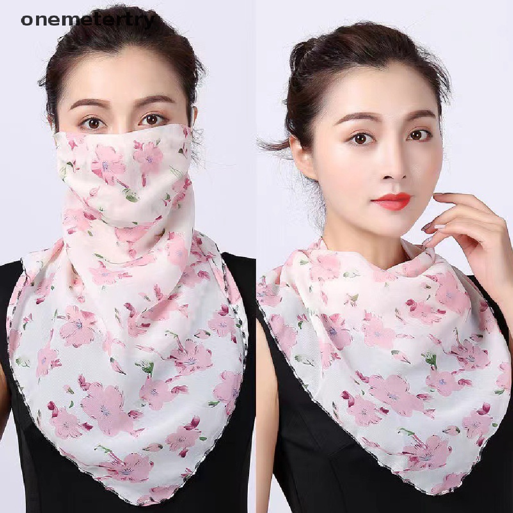 Onem หน้ากากกันแดด ผ้าชีฟอง ระบายอากาศ สําหรับผู้หญิง 1 ชิ้น
