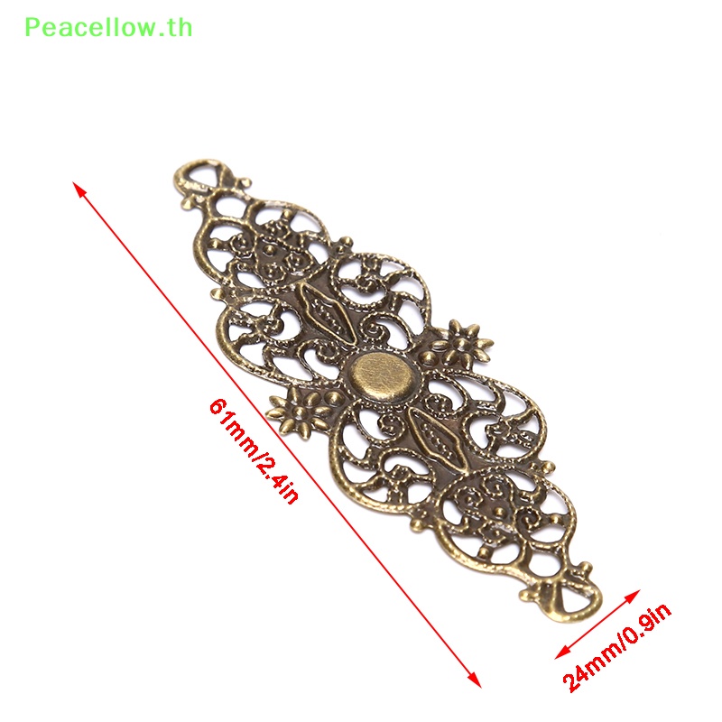 Peacellow ตัวเชื่อมต่อ ลายดอกไม้ สําหรับทําเครื่องประดับ DIY 20 ชิ้น