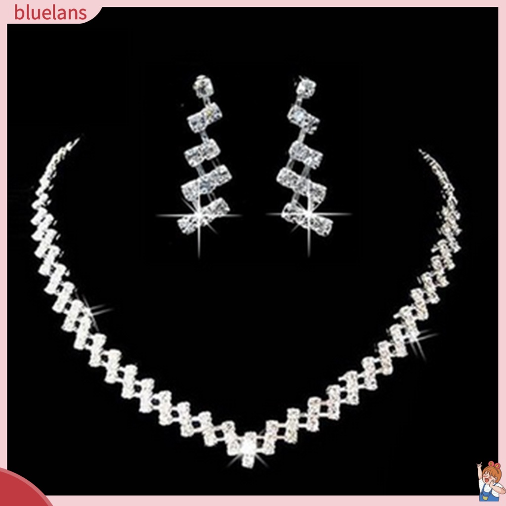 Rhinestone Diamante & ชุดต่างหู