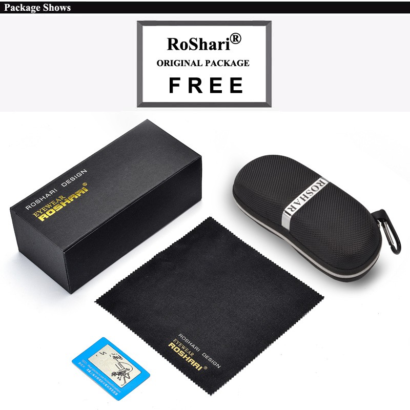 Roshari A38 แว่นตากันแดด เลนส์โพลาไรซ์ วิสัยทัศน์กลางคืน HD สําหรับผู้ชาย ผู้หญิง