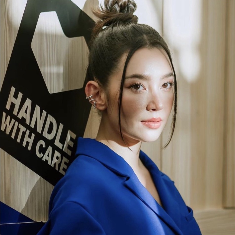 SWAN - Simple Cuff ต่างหูหนีบ เงินแท้ ไม่ต้องเจาะ ฝังเพชรคิวบิกเซอร์โคเนีย cubic zirconia