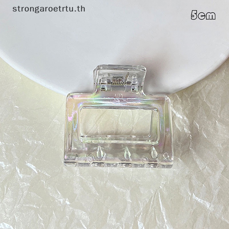 Strongaroetrtu กิ๊บติดผมหางม้า พลาสติกใส สไตล์เกาหลี สําหรับผู้หญิง
