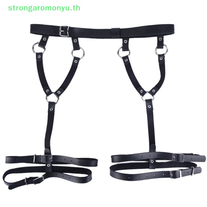 Strongaromonyu สายรัดถุงเท้าหนัง สายรัดตัว เร้าอารมณ์ ชุดชั้นในกรง สไตล์โกธิค สําหรับผู้หญิง
   Th