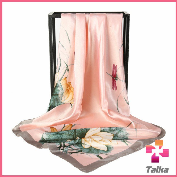 Taika ผ้าพันคอ ผ้าคลุมไหล่ สไตล์โบฮีเมียน ไหล่ ผ้าพันคอ  silk scarf