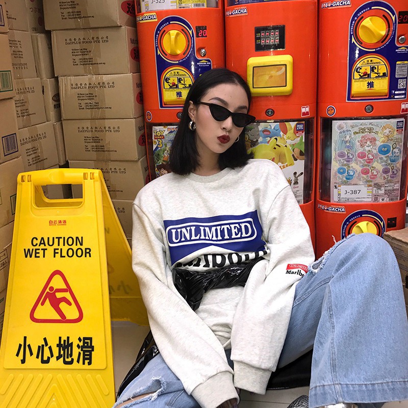 Ulzzang แว่นตากันแดด สไตล์เกาหลี สำหรับผู้หญิง
