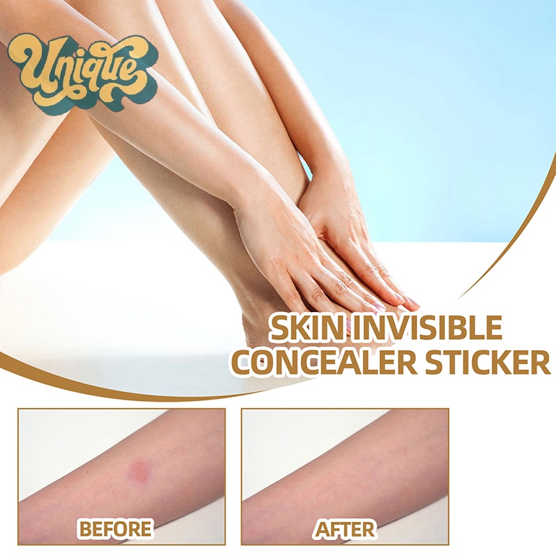 (Unique) ใหม่ สติกเกอร์เทปคอนซีลเลอร์ ปกปิดรอยแผลเป็น รอยสัก กันน้ํา 60 ชิ้น