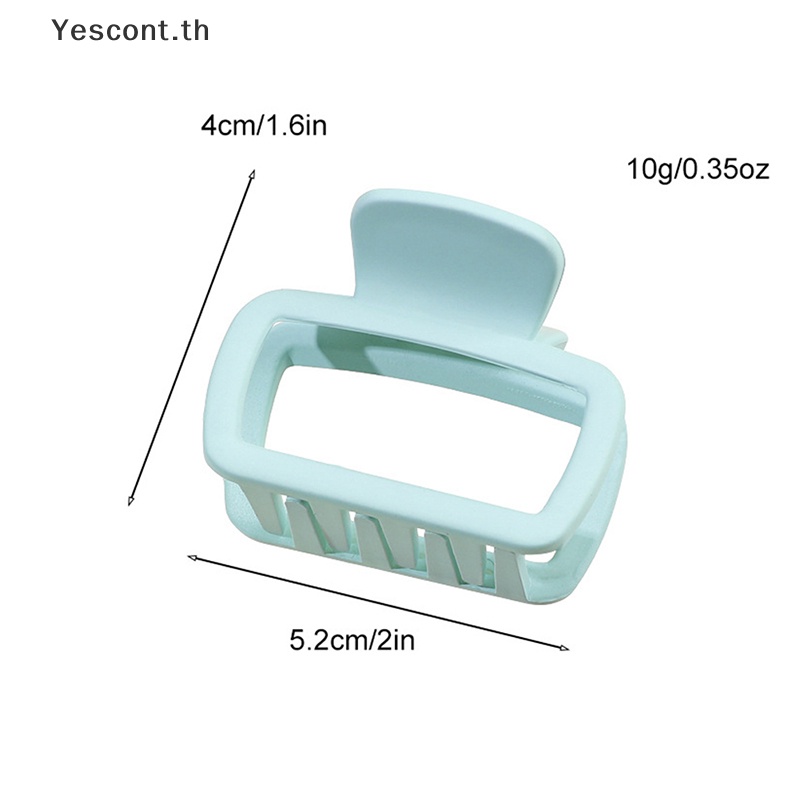 Yescont กิ๊บติดผม ทรงสี่เหลี่ยม ลายฉลาม หรูหรา สไตล์เกาหลี แฟชั่น สําหรับผู้หญิง