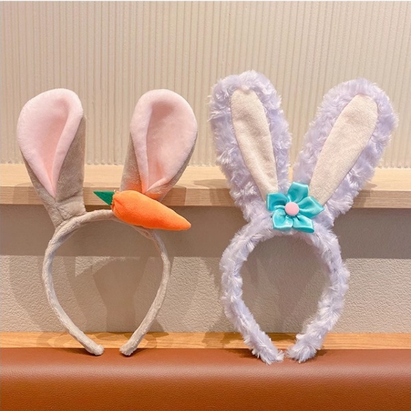 Ys ที่คาดผม ผ้ากํามะหยี่ขนนิ่ม ลายการ์ตูนดิสนีย์ StellaLou Mickey ShellieMay LinaBell Minnie สําหรับเด็ก