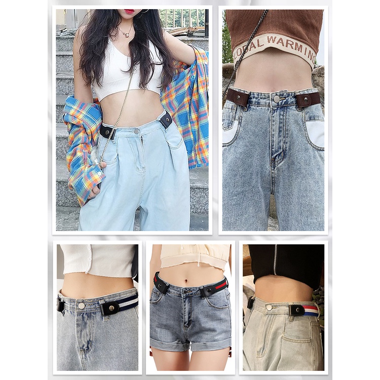 i_brashop เข็มขัดแฟชั่น ยืดหยุ่นดีใช้งานง่าย ปรับสายปรับความยาวได้ Slim Lazy Belt BAG09