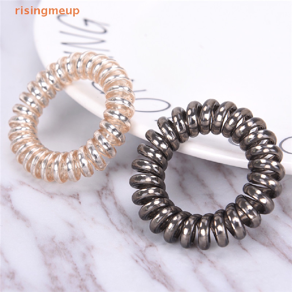 [risingmeup] ยางรัดผม แบบเกลียว 1 ชิ้น 5 ชิ้น