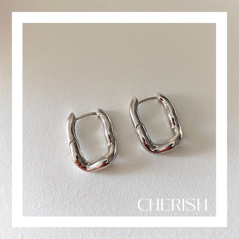 [silver 925S][CHERISHxMIHREH] ต่างหูทำจากเงิน s925 [CR11]