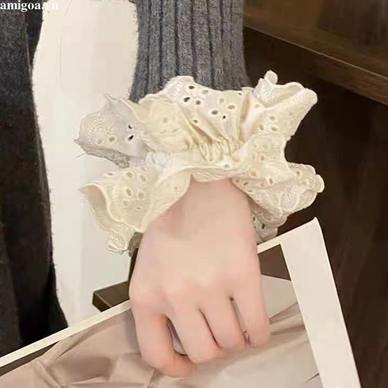(xinyia1.th) ยางรัดผม ลูกไม้กลวง ขนาดใหญ่ เครื่องประดับผม ฤดูใบไม้ร่วง ฤดูหนาว สําหรับผู้หญิง