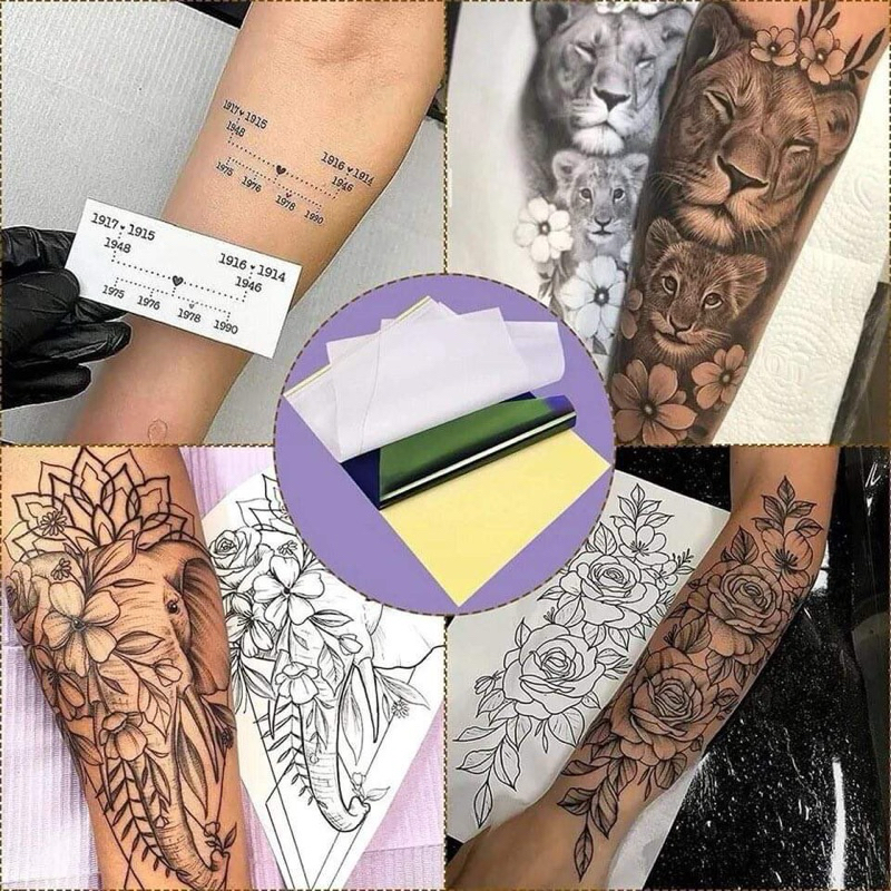 กระดาษลอกลาย EMALLA ใช้กับเครื่องความร้อนและลอกมือได้ งานTATTOO คุณภาพสูง