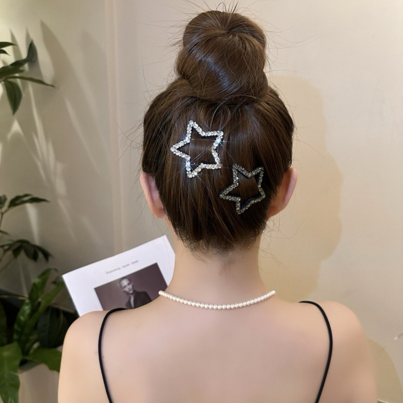 กิ๊บติดผม Star Glitter Clip ทรงน่ารักประดับกลิตเตอร์วิบวับ พร้อมส่ง