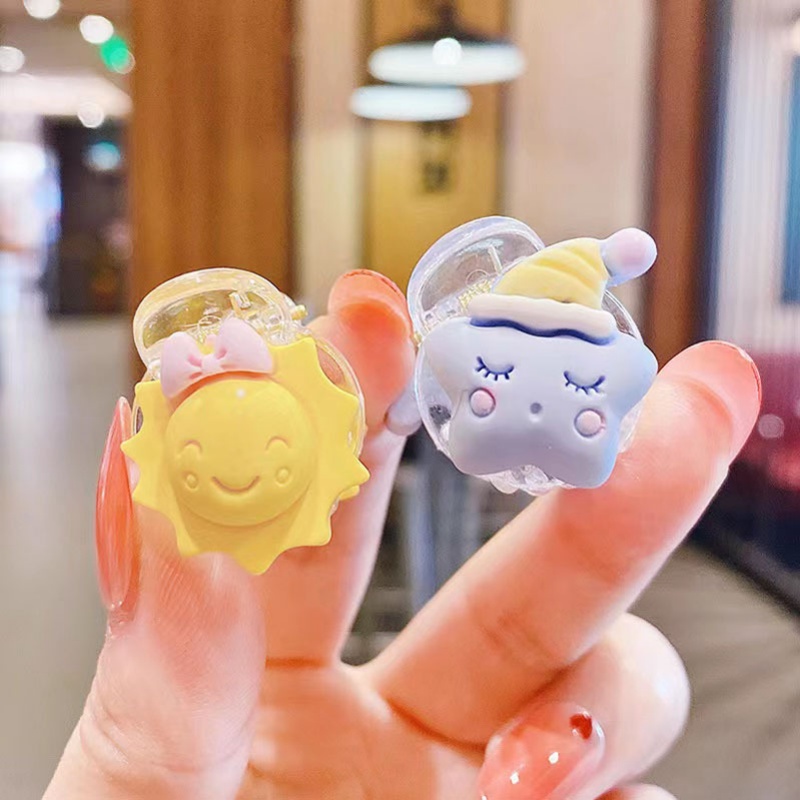 กิ๊บติดผม รูปมงกุฎเมฆน่ารัก สีรุ้ง สไตล์เกาหลี สําหรับเด็กผู้หญิง