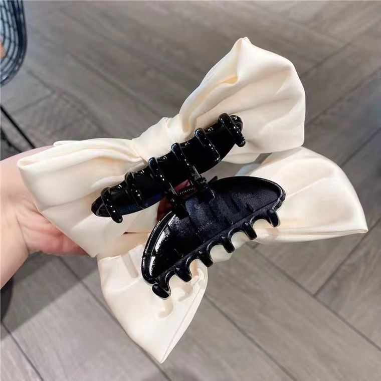 กิ๊บติดผมโบว์ใหญ่ Pincer Claw Clip  11 cm. สวยเรียบน่ารัก/ กิ๊บหนีบผม กิ๊บผมเกาหลี