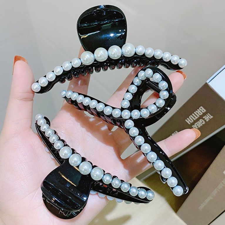 กิ๊บหนีบผมไข่มุกขนาดใหญ่ 8-11 cm  งานน่ารัก สไตล์เกาหลีสินค้าอยู่ที่ไทยพร้อมส่ง1-2วันถึง