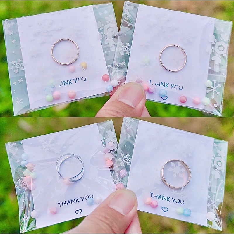 ของแถมลูกค้า ของจีบลูกค้า ของปัจฉิม แหวนคละแบบ มินิมอล น่ารักๆ หลากหลายแบบ