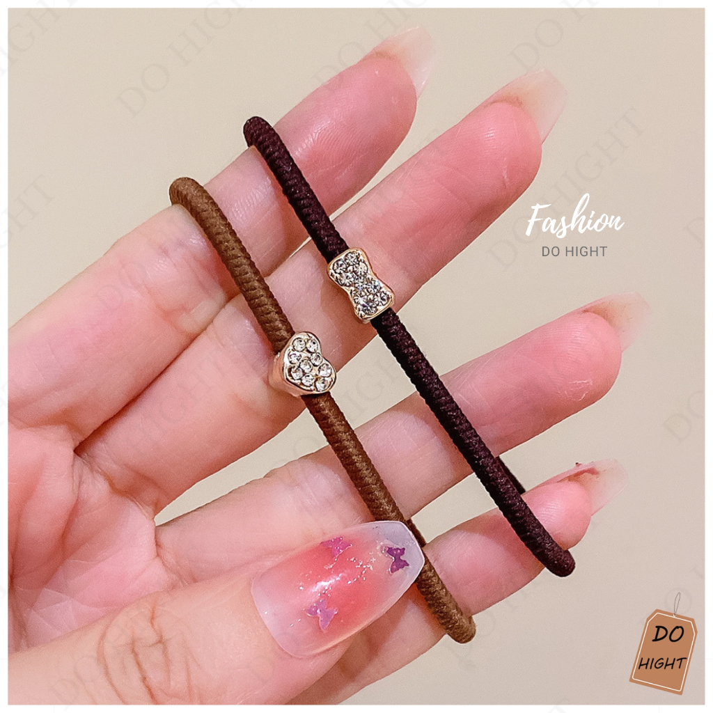 คละสี⚡พร้อมส่ง⚡ มีเก็บเงินปลายทาง  ยางรัดผม  สไตล์เกาหลี  : Do hight