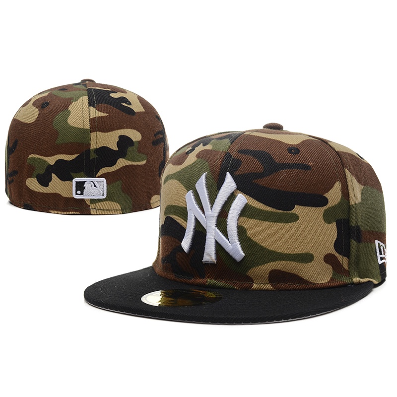 คุณภาพดี MLB NE นิวยอร์ก NY Yankees ผู้ชาย ผู้หญิง แฟชั่น SnapBack หมวก Snap ปิดด้านหลัง เต็มรูปแบบ พอดี หมวก