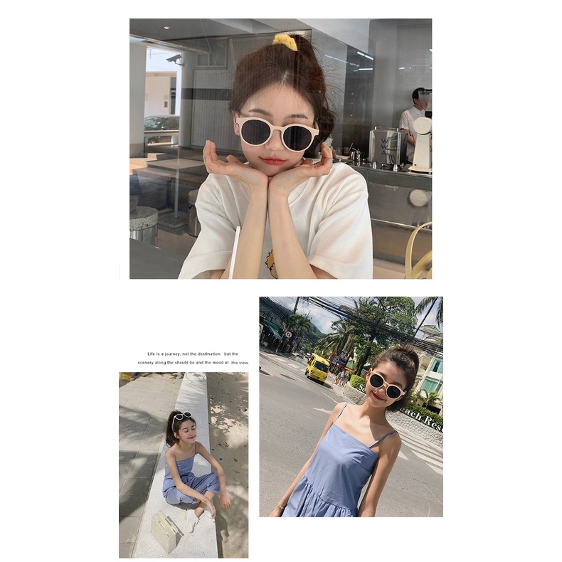 [จัดส่งในกทม]แว่นกันแดดแฟชั่นเกาหลีสำหรับผู้หญิง แถมกล่องแว่น（149 กว่าบาท）