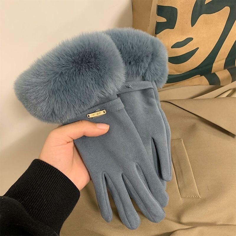 ถุงมือกันหนาวบุขน รุ่นลิมิเต็ด บุขนด้านในติดลบได้เอาอยู่ เล่นมือถือได้ สินค้าพร้อมส่ง