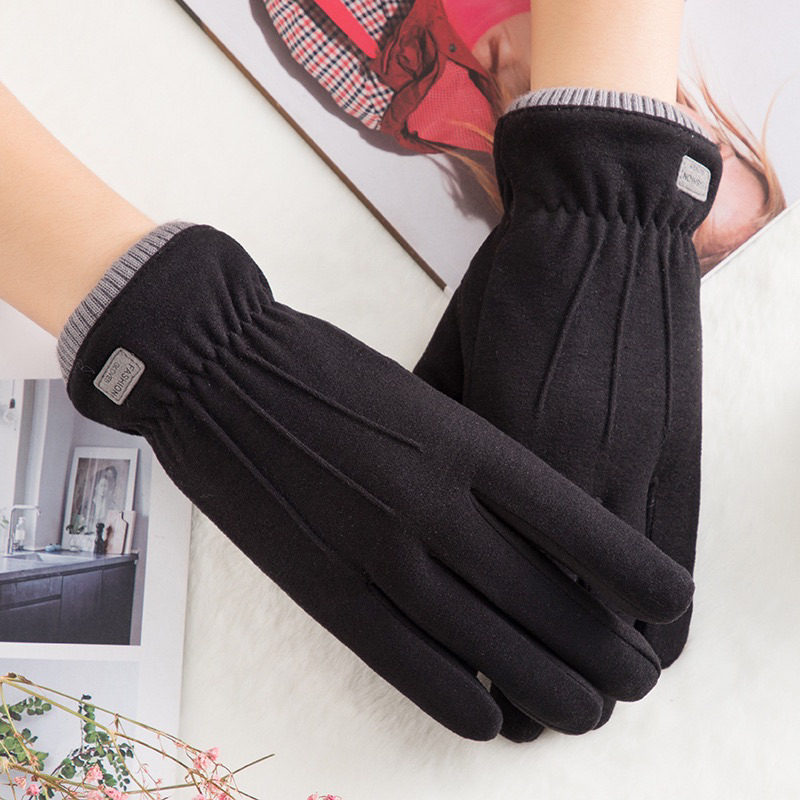 ถุงมือกันหนาวบุขน สำหรับผู้หญิง พร้อมส่ง