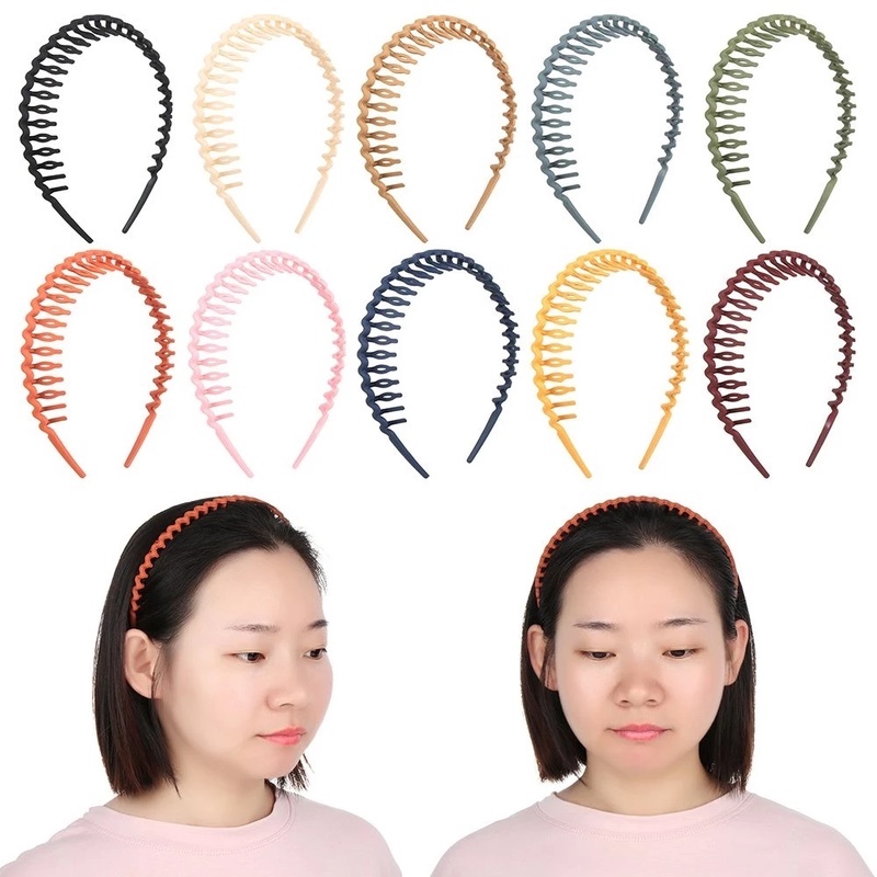 ที่คาดผม กันลื่น สีแคนดี้ เรียบง่าย ทนทาน เครื่องประดับ สําหรับผู้หญิง